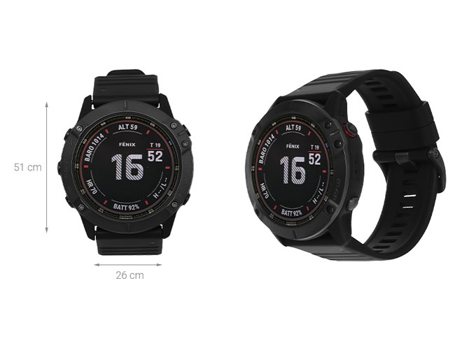 thiết kế Garmin Fenix 6X