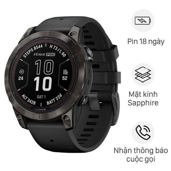 so sánh Garmin Fenix 7 Pro Solar