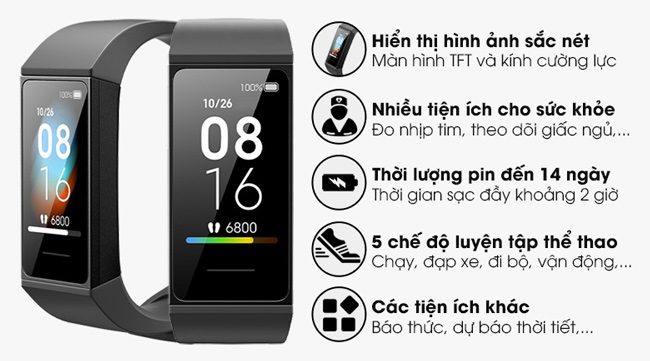 thông số Xiaomi Mi Smart Band 4C